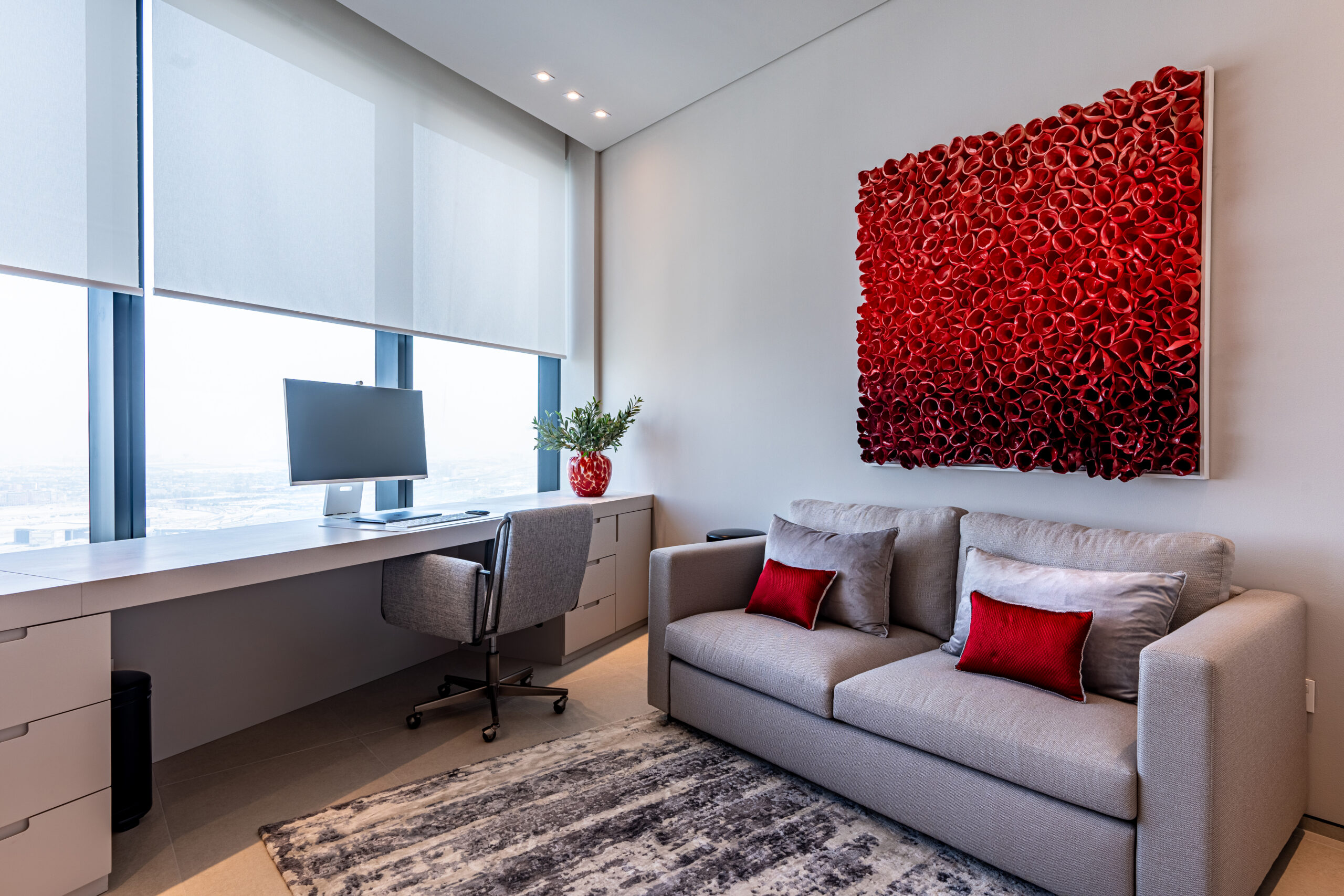 Contemporary luxury living interior