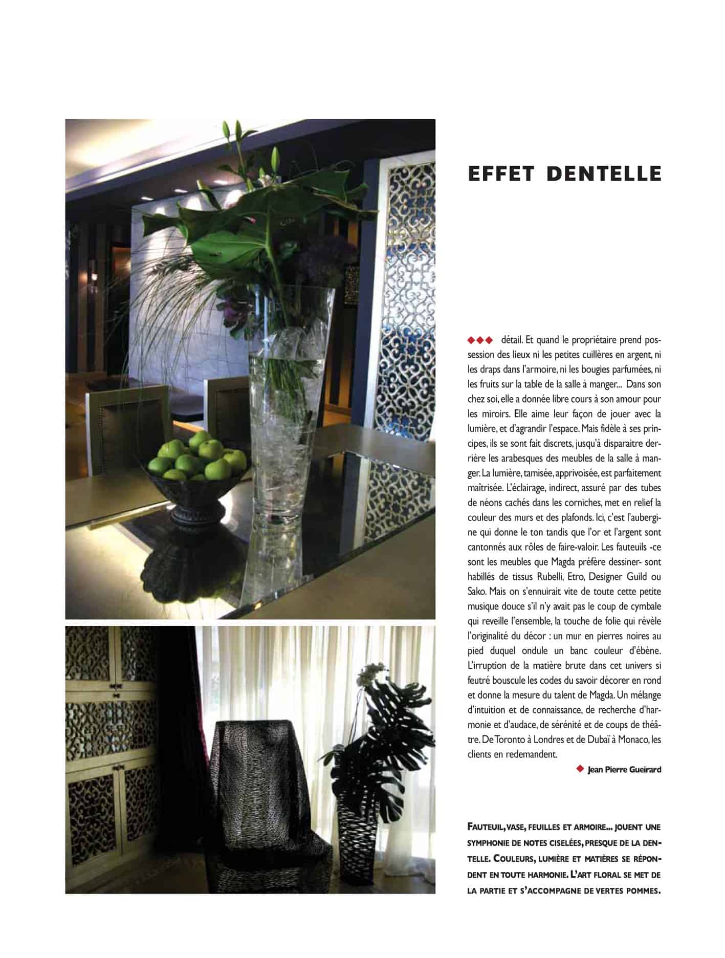 Deco by Jadis Interiors, English edition, press tearsheet